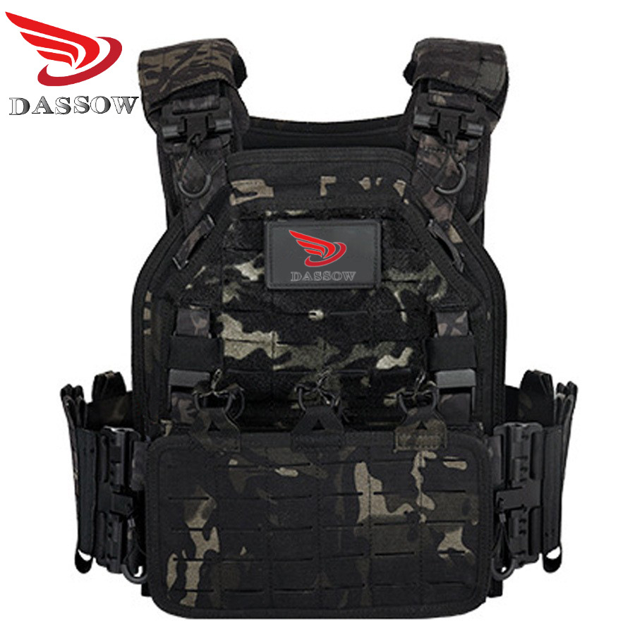 New Amazon 2024 Popular Molle Tactical Vest Outdoor Training Vest 1000D Waterproof and Wear-Resistant Backpack