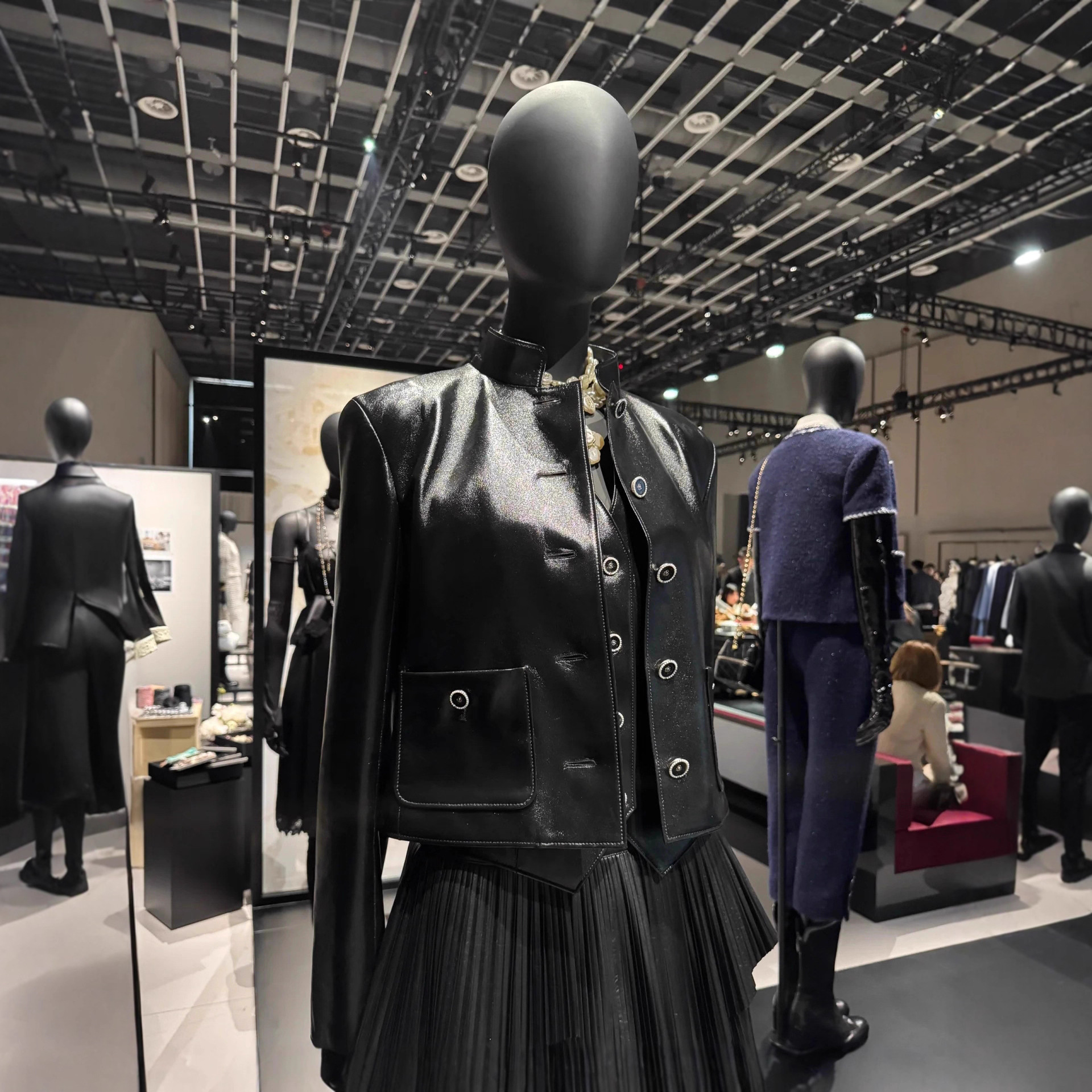 100% Goatskin Cross-Border Autum Leather Jacket Women's Single-Breasted High-Waisted Straight Jacket European and American Leather Jacket 91000