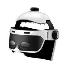 电动头盔按摩仪头眼一体按摩器可视化设计按摩头皮放松震动气压
