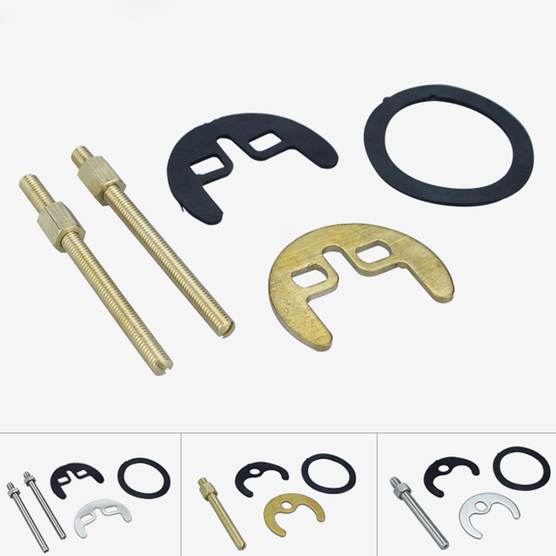 Kitchen Hot and Cold Water Faucet Installation Accessories, Fixing Parts, Extended Screws, Double Horseshoe Single Screws, Semi-Circular Crescent Pieces Kitchen Hot and Cold Water Faucet Installation Accessories, Fixing Parts, Extended Screws, Double Horseshoe Single Screws, Semi-Circular Crescent Pieces
