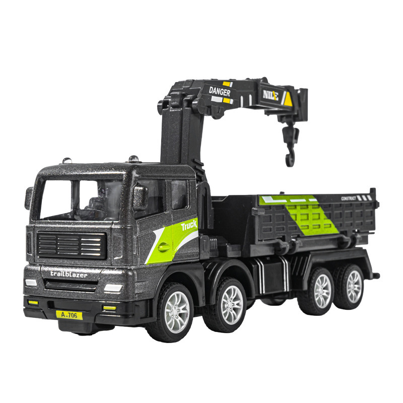 Niños mezcladores excavadoras inerciales grúa de aleación camión de ingeniería camión volquete juguetes al por mayor puestos transfronterizos