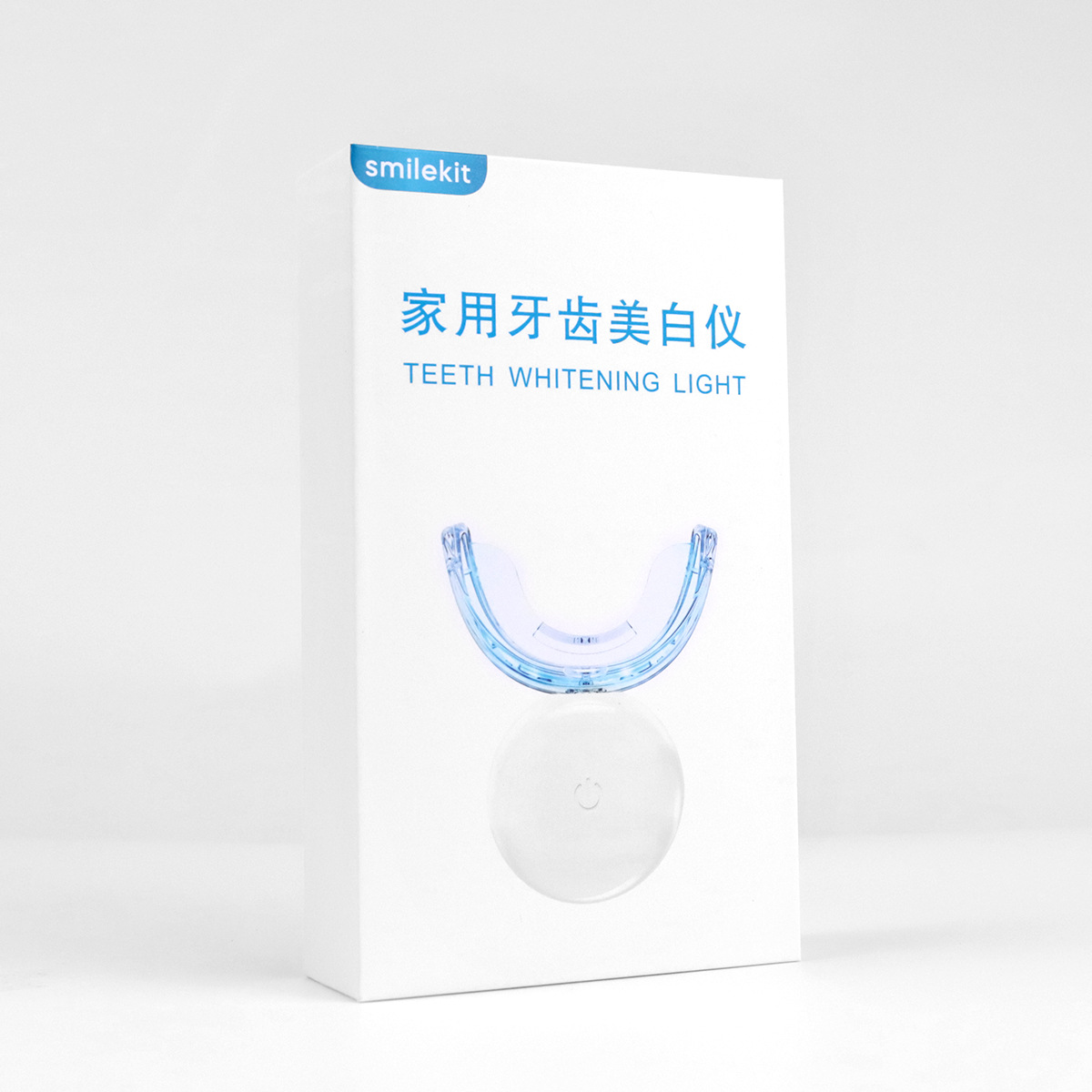 Smilekit, conjunto de blanqueador de dientes, limpiador de dientes, conjunto de limpiador de dientes con luz fría para el hogar