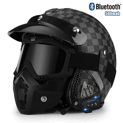 Motosiklet kaskı (dəbilqə) – helmet - v-gray-checker-mask-bluetooth-s