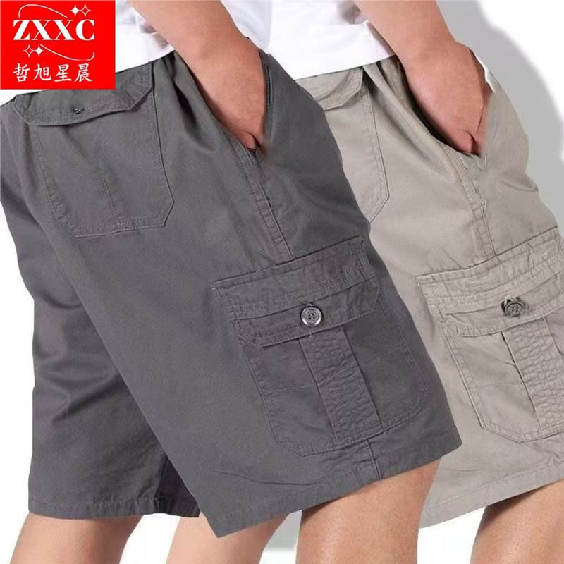 Summer thin shorts, trousers, for middle age, plus size