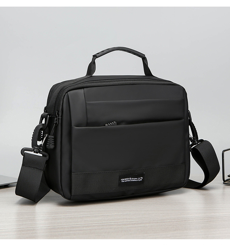 New horizontal multi-functional nylon bag for men, sporty and casual small bag, single-shoulder crossbody handbag, men's cross-border bag undefined