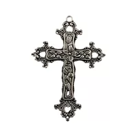 DIY ювелирные аксессуары из цинкового сплава цветочный крест подвеска европейский и американский стиль преувеличенный ожерелье брелок подвеска