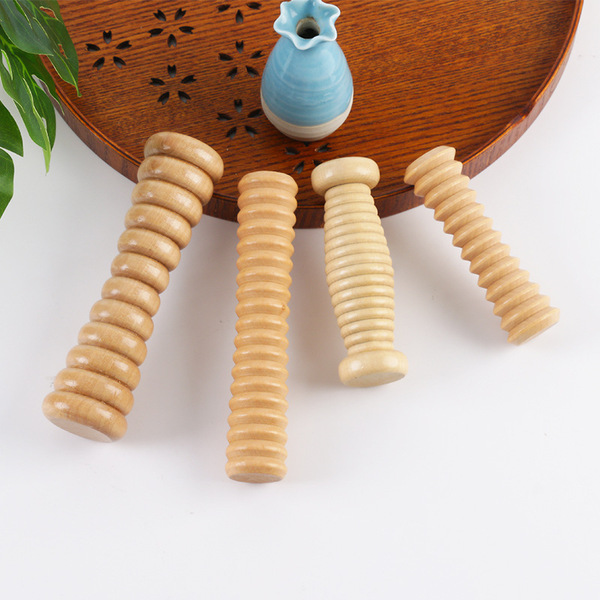 Solid wood wooden massage stick multi-size roller relaxation muscle…