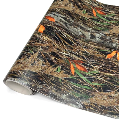 2026 New Model Leafy Thatch Jungle Bionic Camouflage Outdoor Camping Waterproof Decorative Camouflage Self-Adhesive Easy to Apply (Auto Color Change Film) - 1239-leaf-camouflage-20cm150cm