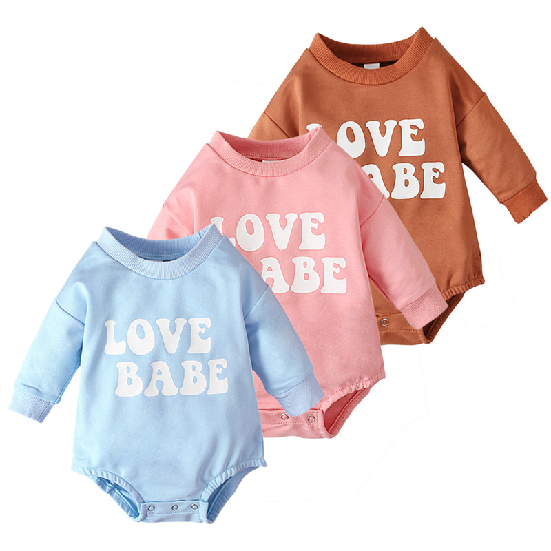 Fashion Letter Cotton Baby Rompers display picture 1