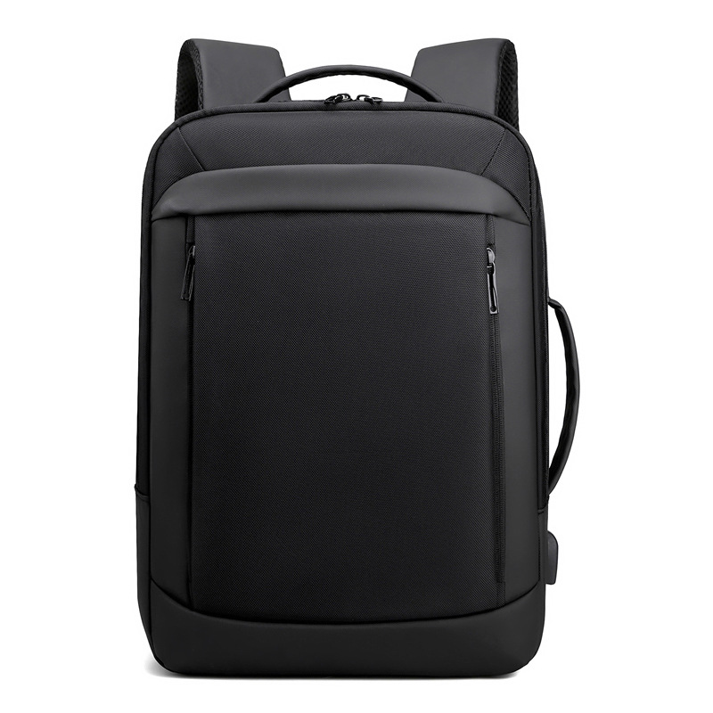 Mochila de viaje multifuncional USB cargable bolsa de computadora de negocios expandible multicapa mochila para hombres