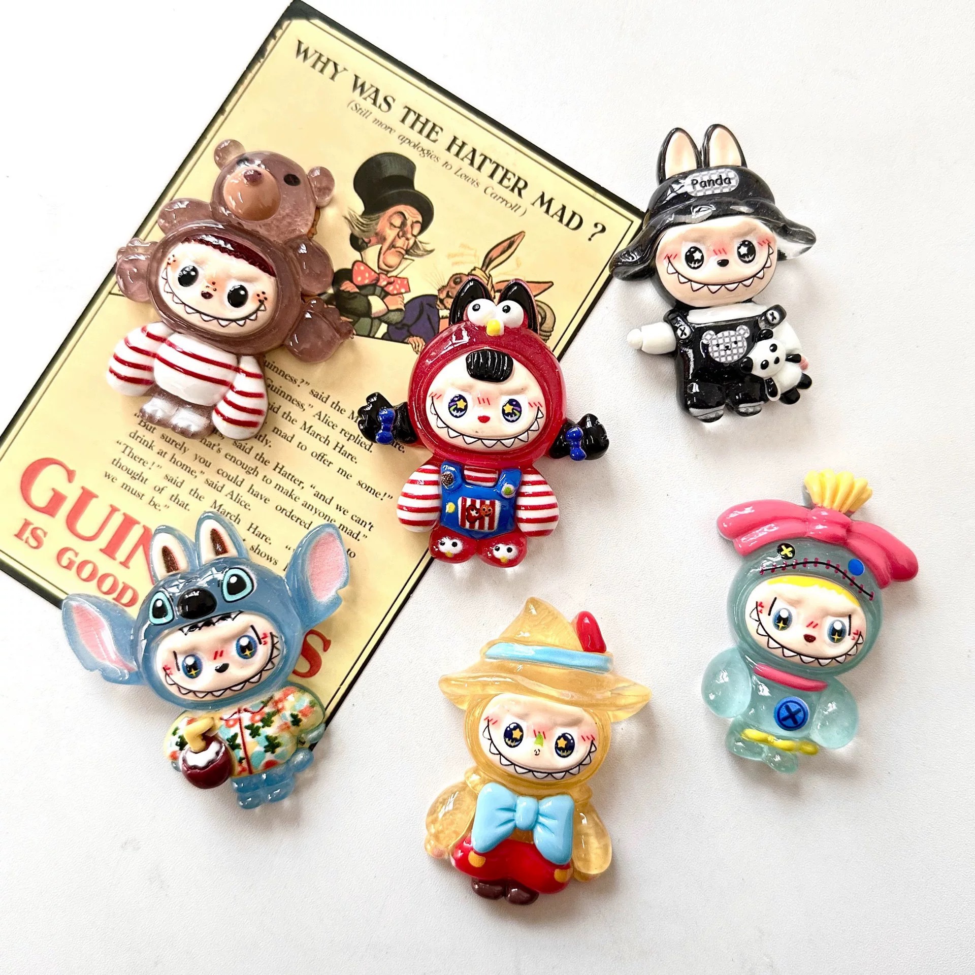 New Large Cartoon Resin DIY Accessories Cream Glue Phone Case Decoration Refrigerator Magnet Materials