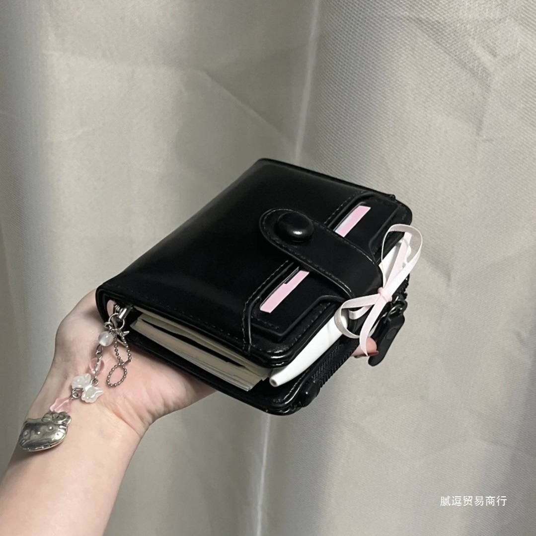 小红书同款m5黑色皮质手帐活页本简约ins风随身口袋本记事笔记本