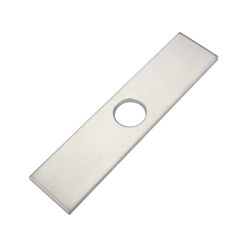 Suministro directo de fábrica 304 acero inoxidable cepillado grifo de la cocina 10 pulgadas placa decorativa baño base 6 pulgadas cubierta