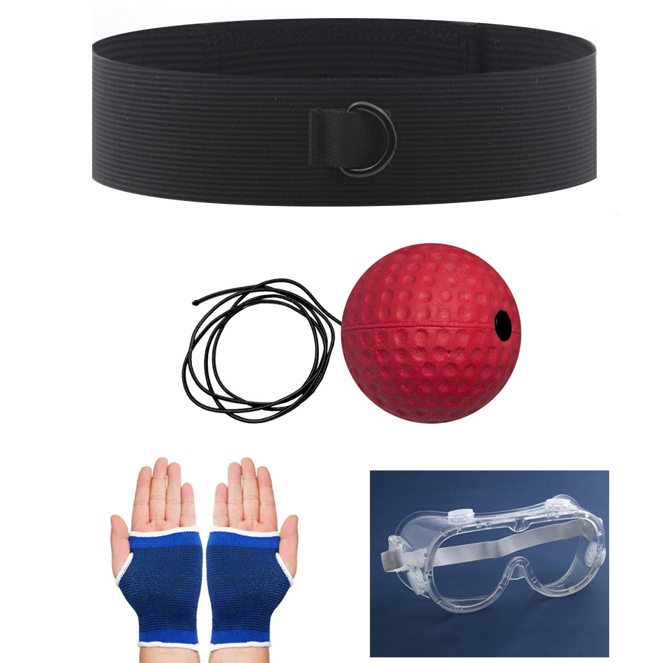 Bola de reacción de boxeo montada en la cabeza Descompresión para niños Bola de ventilación Bola de velocidad mágica Entrenamiento de habilidades para adultos Sala de fitness