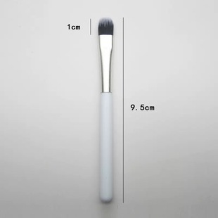 Factory supply single white short handle eye lip makeup brush beginners portable eye shadow brush beauty tools
