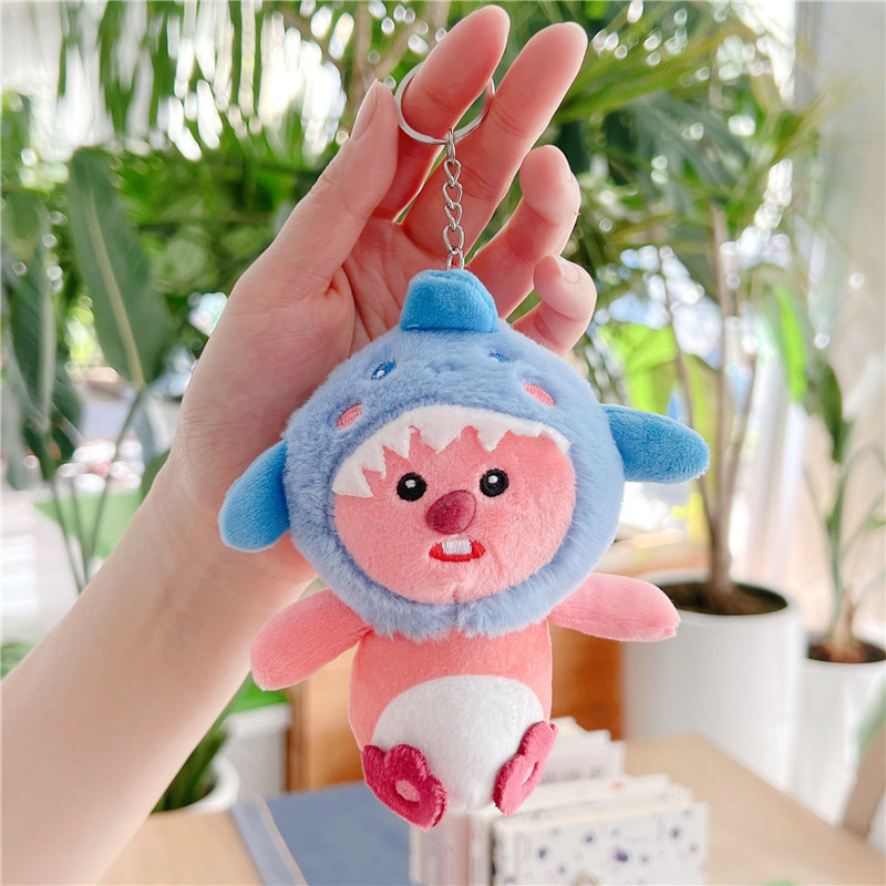 ディザトーンと同じネットレッドのビーバーのストラップ