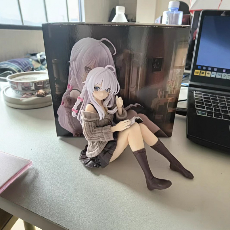 魔女の旅 イレーナ 座り読書 美少女フィギュア ショートスカート アニメ 二次元シャーシ 車の装飾品|undefined