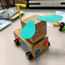 扫地机器狗diy科技手工制作学生科学小实验发明废物利用变废为宝