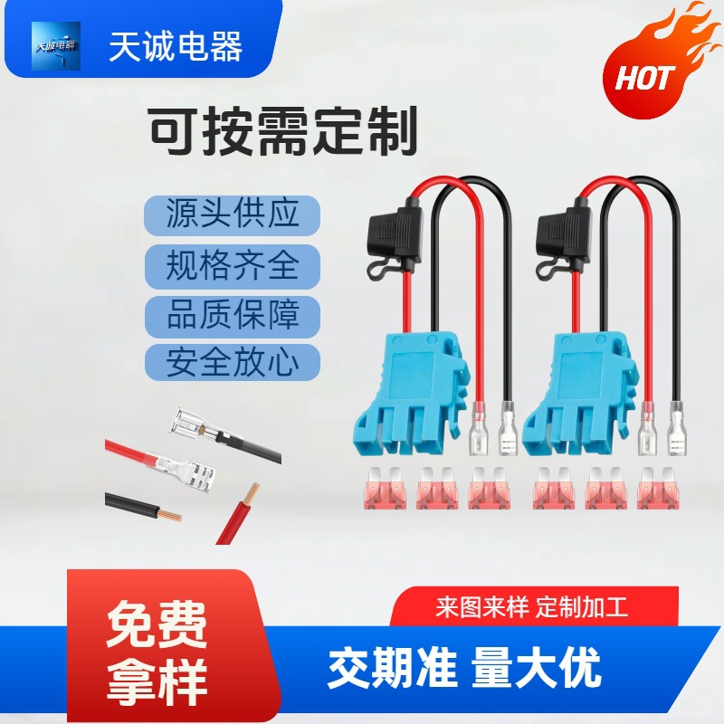 12AWG线束连接器替换件兼容 Peg-Perego SLA电池骑车儿童骑行玩具