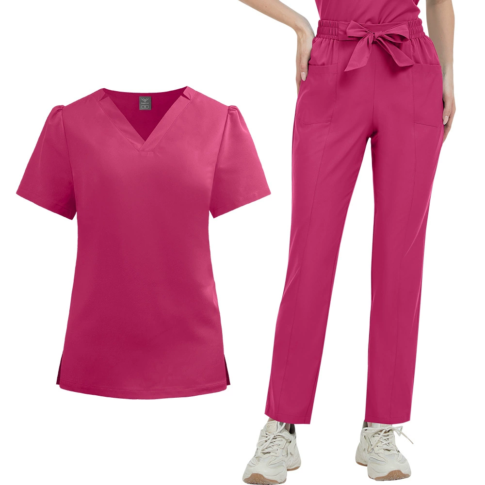 Женский эластичный быстросохнущий хирургический костюм для врачей операционной, хирургический костюм для стоматологии и ухода за полостью рта.