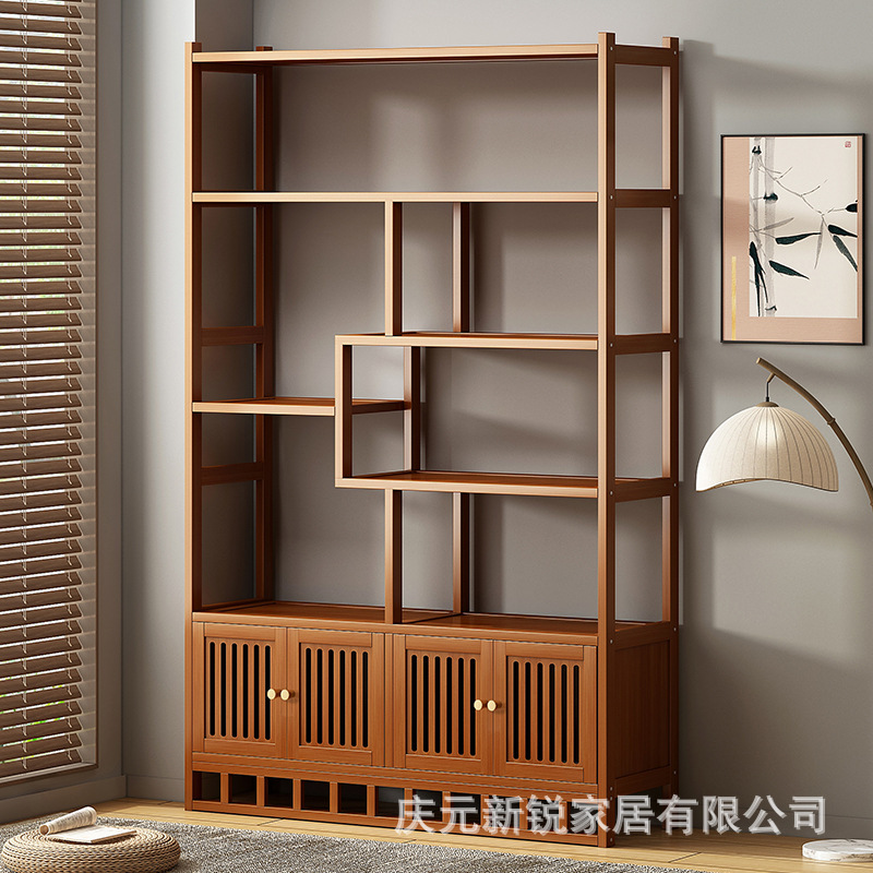 Small New Chinese Style Tea Cabinet Tea Set Storage Cabinet Tea Display Cabinet Office Tea Room Partition Shelf Small New Chinese Style Tea Cabinet Tea Set Storage Cabinet Tea Display Cabinet Office Tea Room Partition Shelf