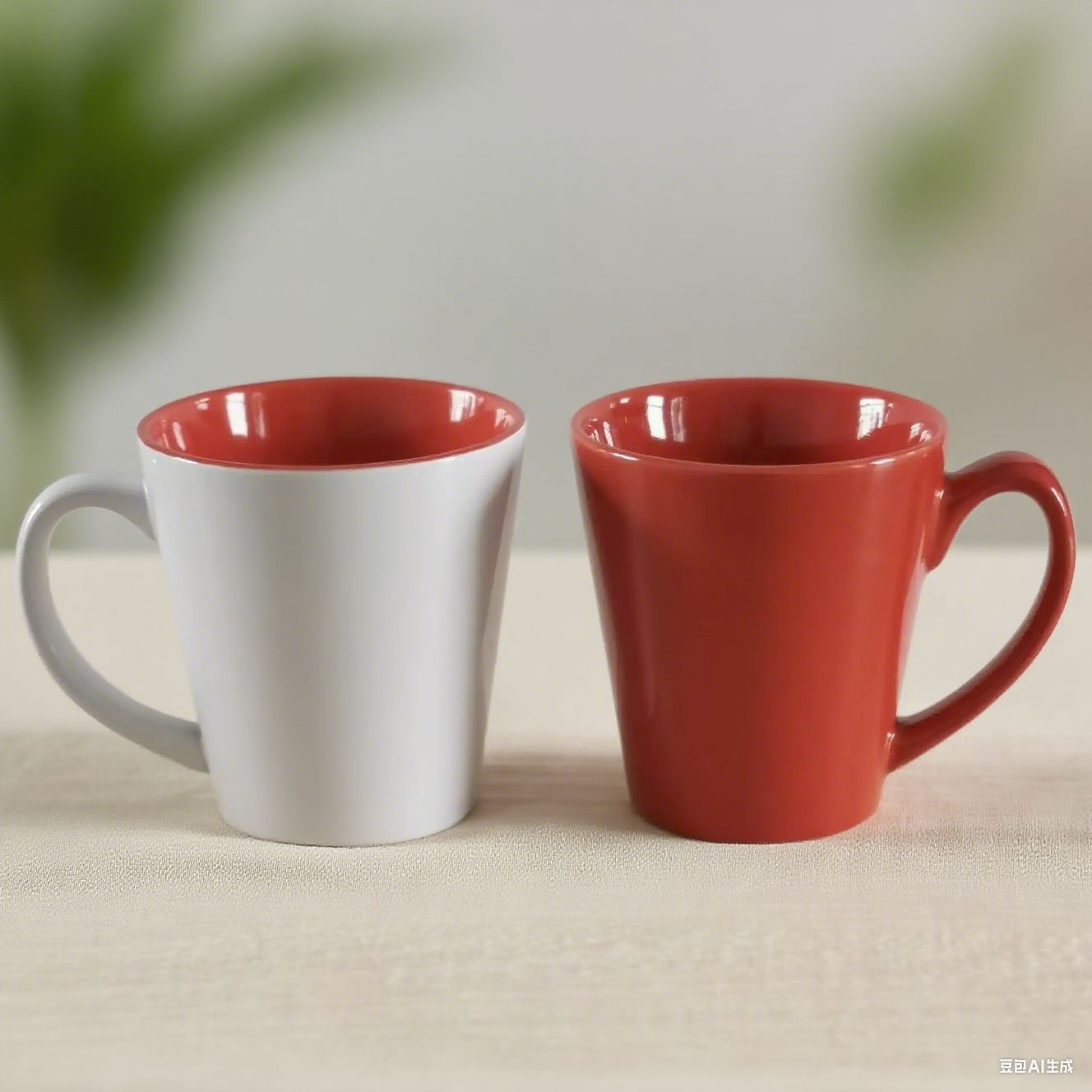 Tazas de agua de cerámica personalizadas logotipo de impresión publicitaria regalos de color tazas en blanco exportación de comercio exterior