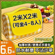 野餐垫垫加厚户外野炊野营沙滩帐篷地垫春游坐垫草坪垫子