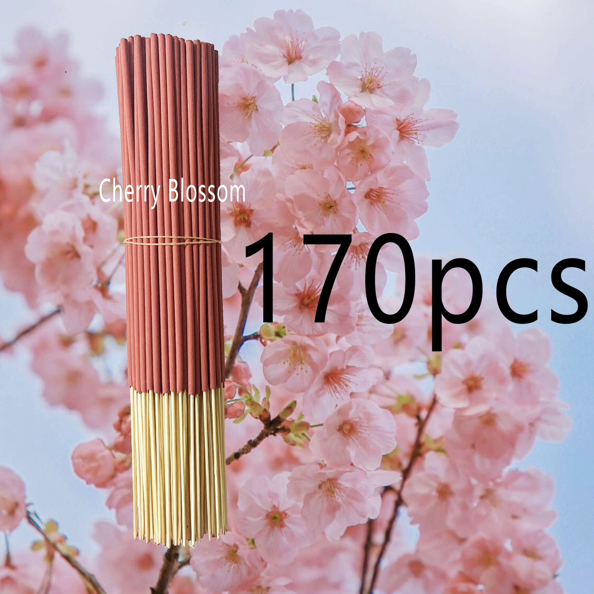 24/73/170 aromatherapy sticks, cross-border household bamboo stick incense, various flavors, optional quantity, can be customized with temu labeling