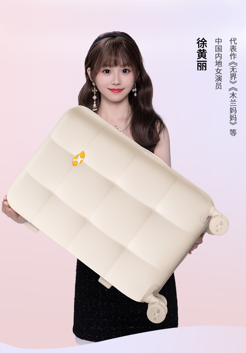 Vali kéo Mango Bird 20 inch chống rơi chống mài mòn, cổng sạc tiện lợi — Thanh kéo rộng có khóa kéo chống nước và cổng sạc hành lý màu hồng chi tiết 16