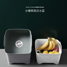 洗菜篮厨房漏盆淘菜神器家用洗菜盆沥水篮洗水果蔬菜水槽洗碗筷盆