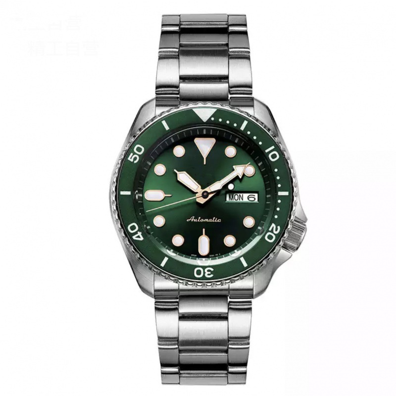 Only Sells Cross-Border 24mm Round Regular Casual Spiral Crown Single Folding Clasp Watches Suitable for Business and Casual Wear, Quartz