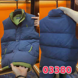 2025新款男士立领羽绒马甲冬季保暖休闲外套时尚百搭潮流款