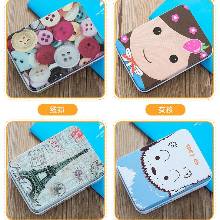 N2421 dibujos animados lindo caja de almacenamiento caja de cosméticos Yiwu dos yuanes tienda