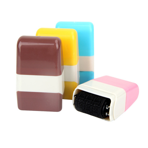Roller-type confidentiality seal garbled express delivery form scribbled privacy personal information blocker anti-leakage seal