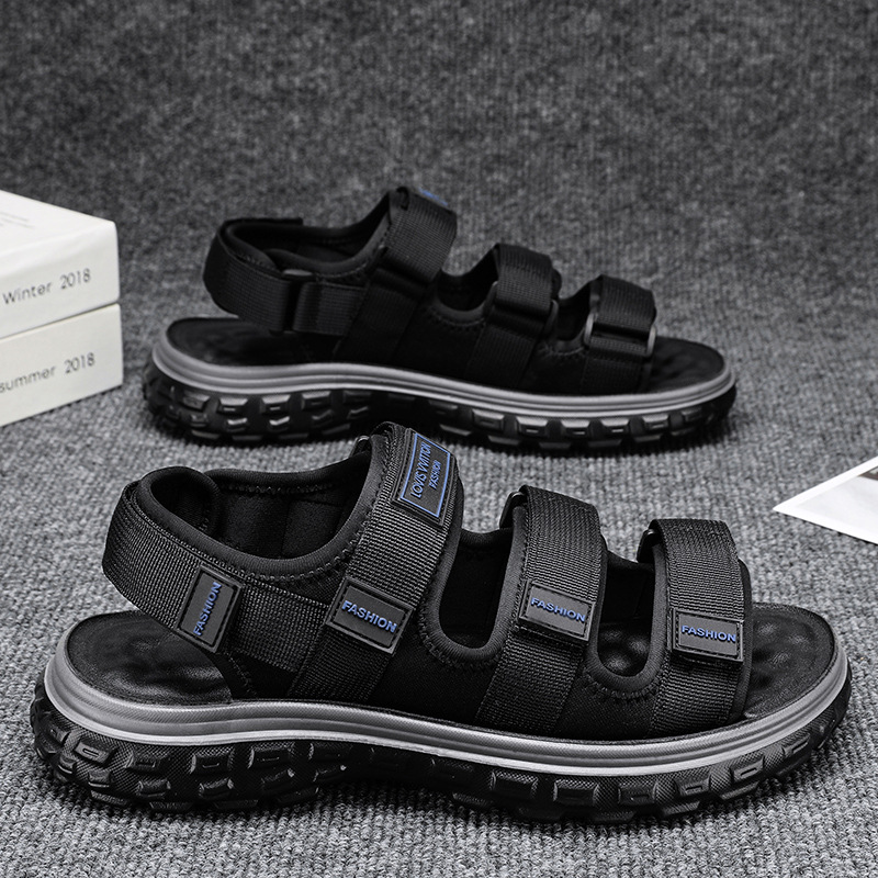 Sandalias para hombres verano 2024 al aire libre zapatos deportivos de playa casuales para niños con sandalias de suela suave