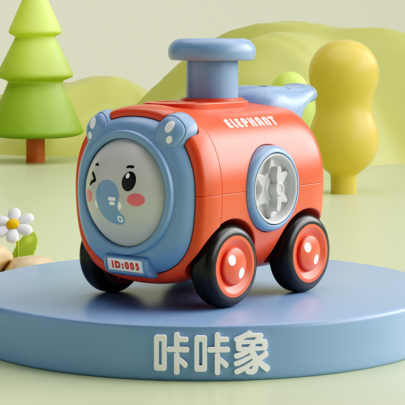 卸売ドロップシッピング楽しい漫画エンジニアリング車両掘削車落下耐性男の子と女の子子供シミュレーションおもちゃ慣性プレス車|undefined