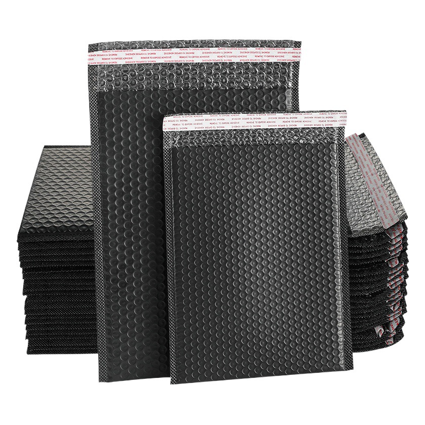 Negro co-extruido película burbuja Express bolsa de embalaje a prueba de golpes burbuja ziplock BOLSA DE ROPA SOBRE bolsa de embalaje