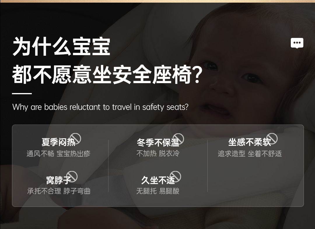 Hagaday Safety Seat for Infants, Suitable for Zhixing 3 and Zhixing 5 Cars, for Children Aged 0-12, with Ventilation