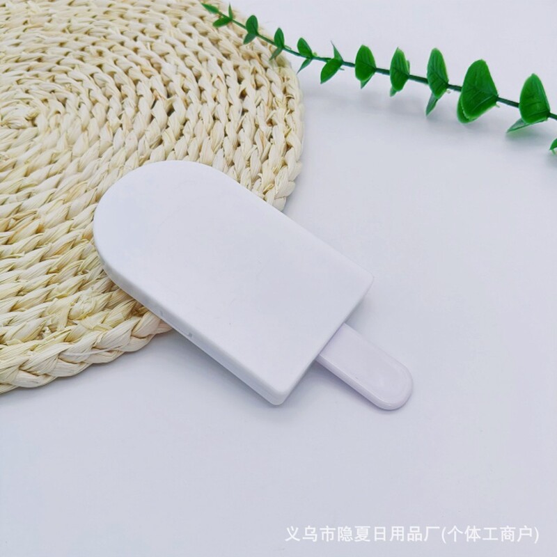 冰淇淋镜梳一体二合一手扶持镜少女心可爱卡通梳子印Logo补妆小镜|undefined