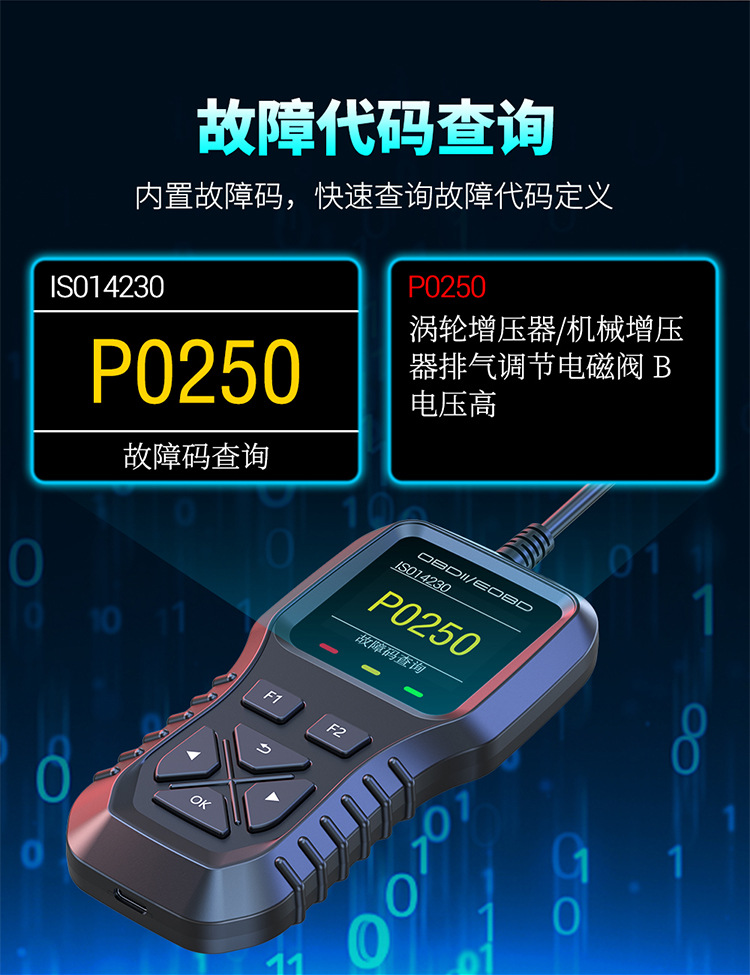 New Car Obd2 Fault Diagnosis Car Tester Universal Fault Code Clearing Diagnostic Tester K1