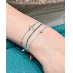 镂空满钻金葫芦手链水湖蓝手绳设计轻奢高级感女款精致手饰代发