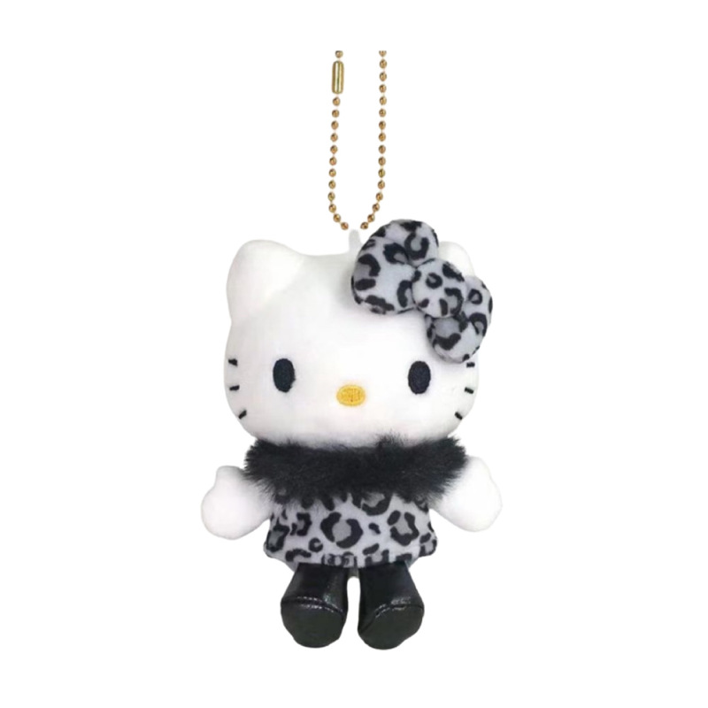かわいいヒョウ柄シリーズのケイティのペンダントのぬいぐるみのおもちゃkt猫のバッグの装飾品のキーホルダーの装飾品|undefined