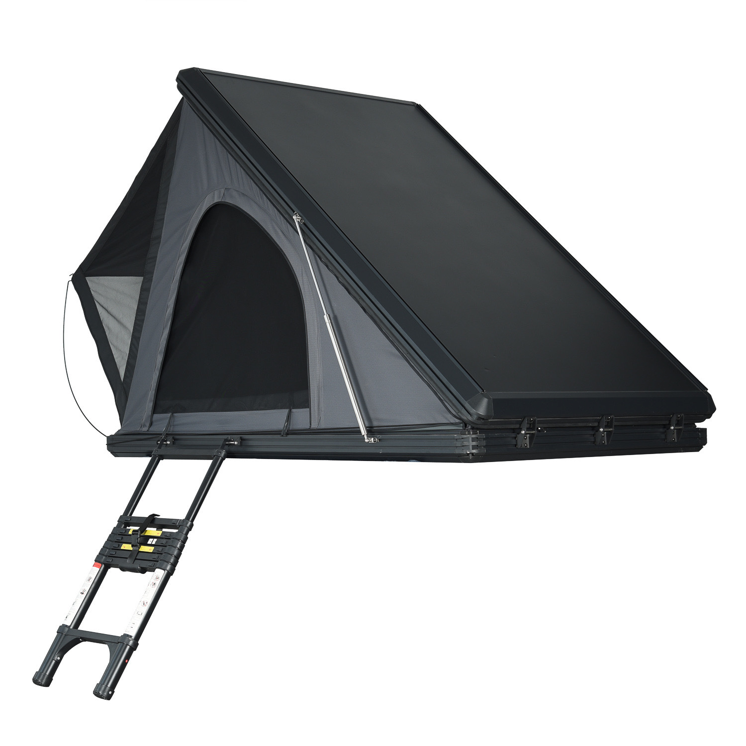 Outdoor Camping Quick-Open Aluminum Shell Hard-Top Roof Tent for Suv, Sedan, Mountain Camping, Hunting, and Stargazing