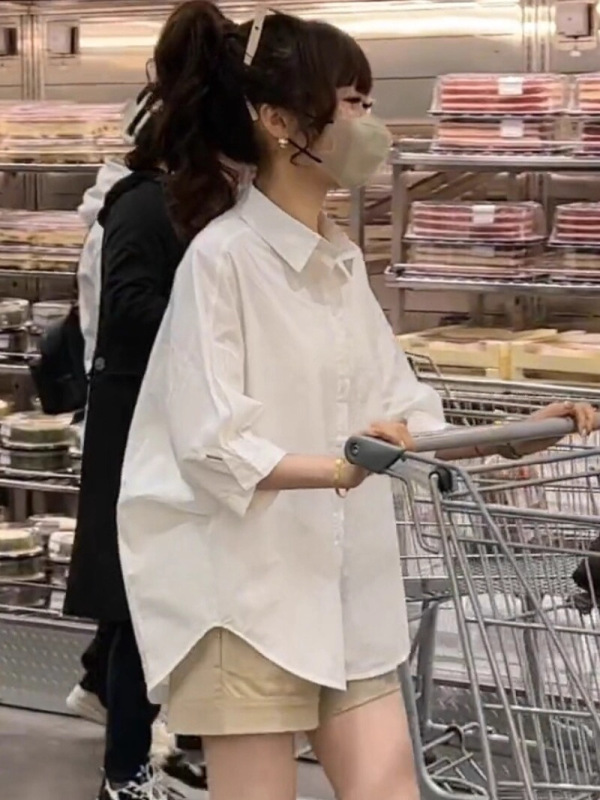 休闲高级感长袖衬衫上衣女款春秋季2025新款洋气时尚宽松减龄衬衣|undefined