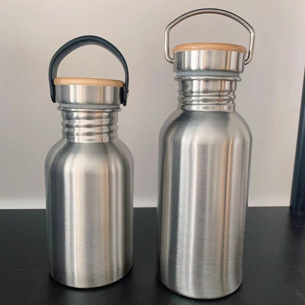 304 tazas de acero inoxidable hervidor deportivo portátil al aire libre de gran capacidad hervidor de acero inoxidable botella de boca americana de una sola capa