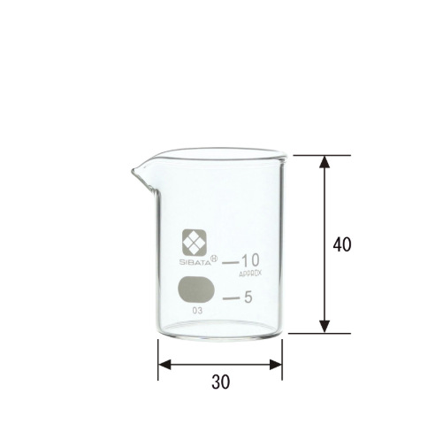 SIBATA柴田科学 010020-10A 带测量秤的烧杯