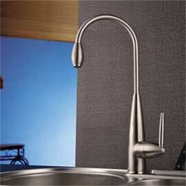 开平优嘉卫浴 拉丝厨房菜盆水龙头 单把水槽混水龙头大水槽用4236