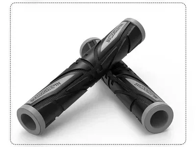 Horn Rubber Sleeve Handlebar Anti-Slip – Handlehold cover - spider-fingerprint-pair-gray-other