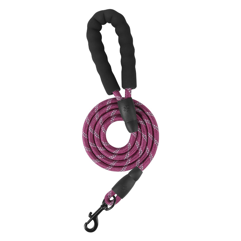 Cuerdas de tracción de perros de diez colores opcionales de hilo reflectante trenzado de nylon cuerdas redondas de perros cordas de perros duraderas