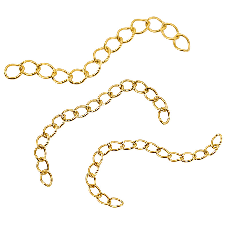 304 Stainless Steel Material 50 Pieces Per Pack 304 Stainless Steel Cable Chain Jewelry Accessories
